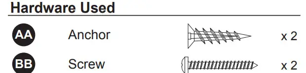 allen roth 1789MR-22-201 22-in W x 30-in H Slate Blue Rectangular Framed Bathroom Vanity Mirror - Hardware Used