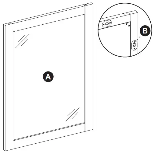 allen roth 1789MR-22-201 22-in W x 30-in H Slate Blue Rectangular Framed Bathroom Vanity Mirror - PACKAGE CONTENTS