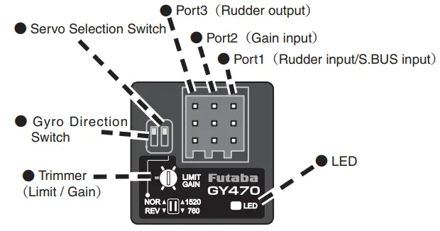 Futaba-GY470-Rate-Gyro-for-Helicopters-fig-1