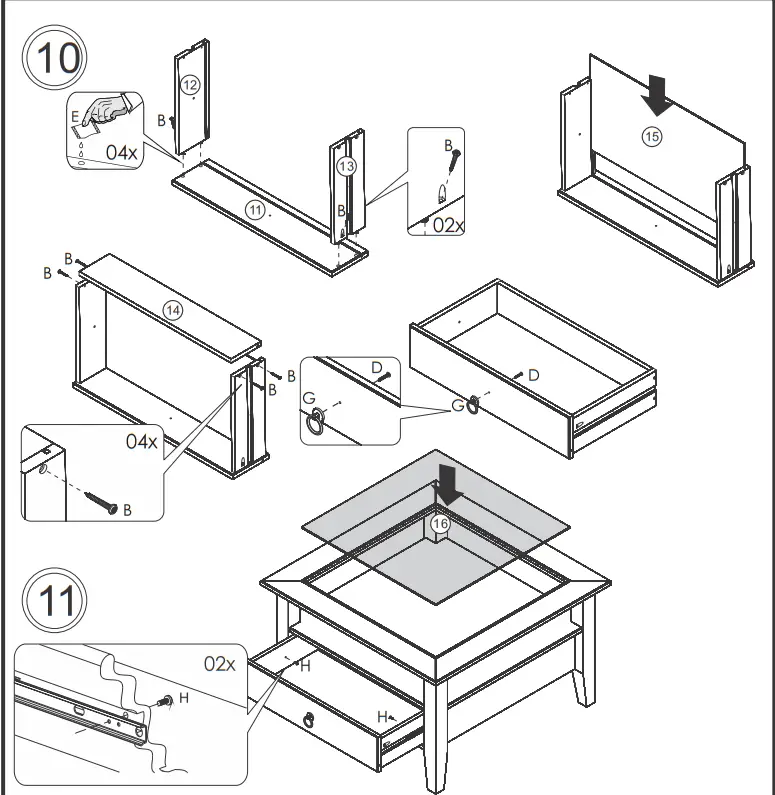 Inter Link SAS PROVENCE 1 Low Coffee Table - fig 4