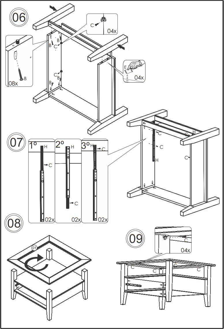 Inter Link SAS PROVENCE 1 Low Coffee Table - fig 5
