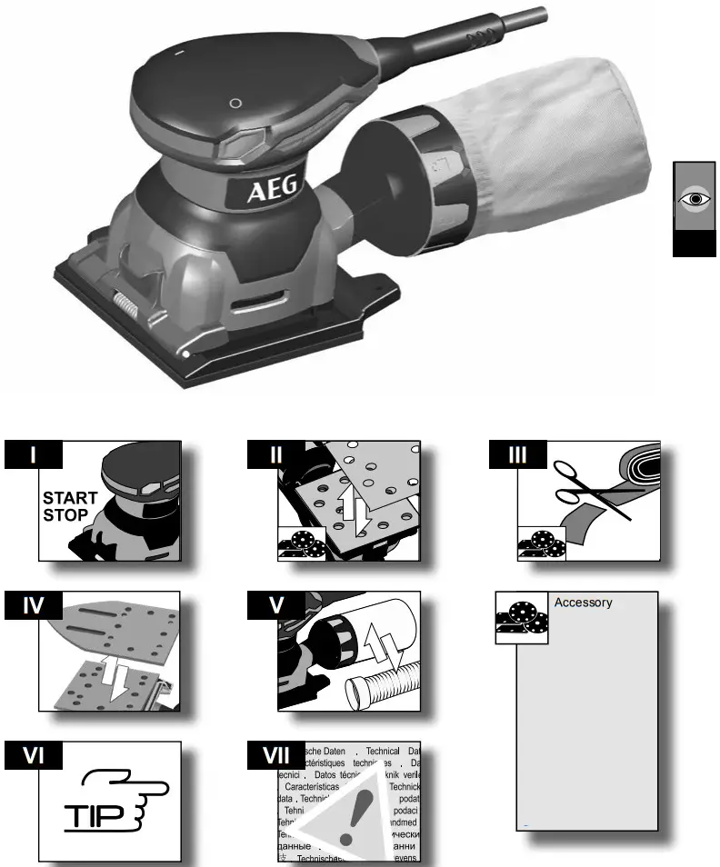 AEG FDS 140 Orbital Sander - Figure 1