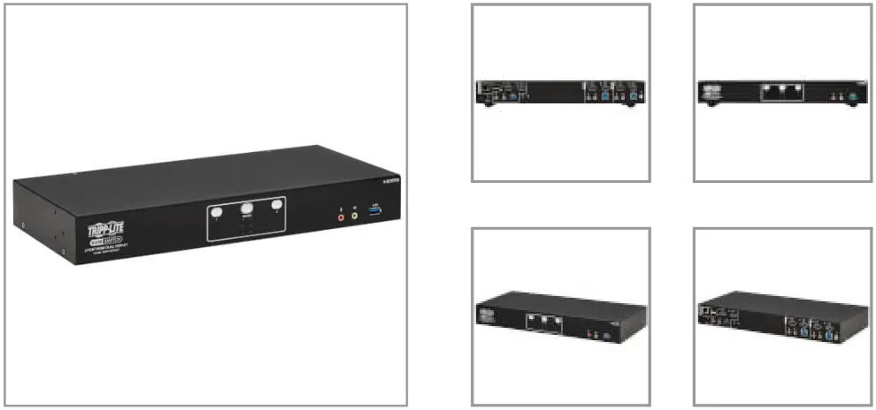 TRIPP LITE B006 HD2UA2 2 Port HDMI Dual Display KVM Switch