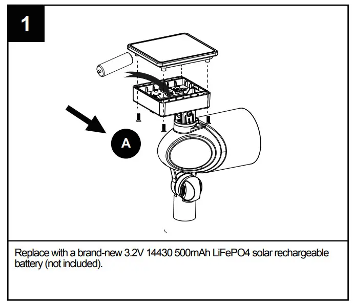 Harbor Breeze SS76PC-F30C-BK-M6 30-Lumen-Watt Black Solar LED Spot Light - fig 5