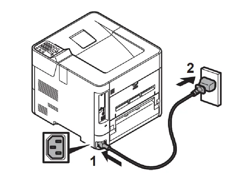 Powering on the Printer