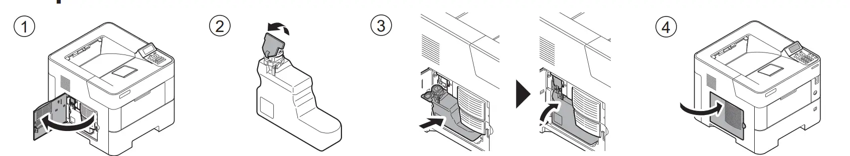 Install Waste toner box