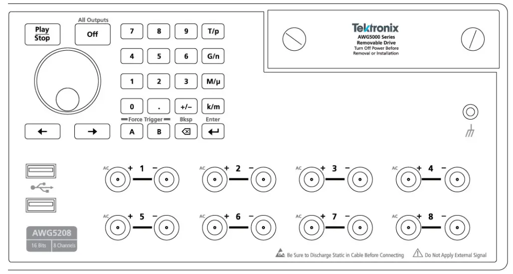 Front-panel connectors