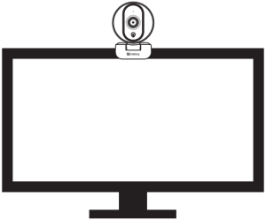 134-12 Streamer USB Webcam Pro - Mounting - On a PC Monitor