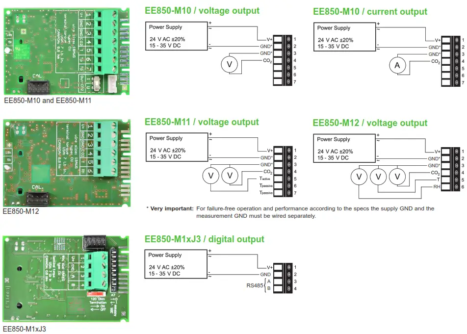 E E ELEKTRONIK EE850 CO2 Humidity and Temperature Duct Mount Sensor - 3