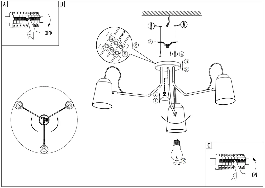 EGLO 900188 LORETO Ceiling -