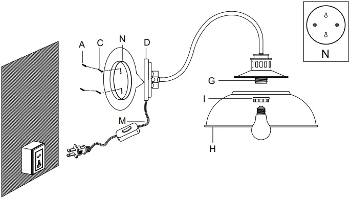 GOLDEN LIGHTING 0865-A1W Wall Sconce Light 4a