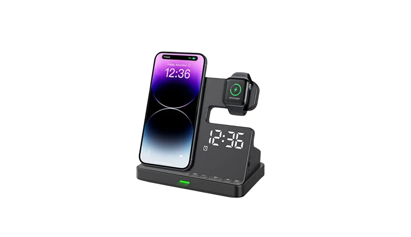 Buffbee Bk12 Alarm Clock With Wireless Charger User Manual