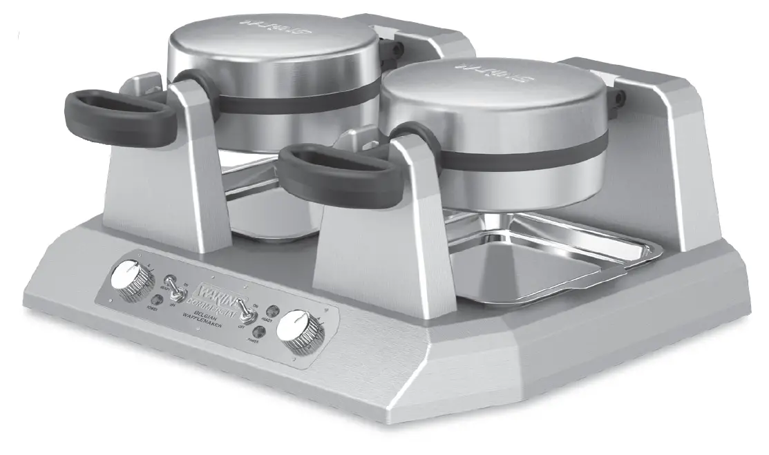 WARING COMMERCIAL WW250BX2 Side By Side Serviceable-Plate Belgian Waffle Makers