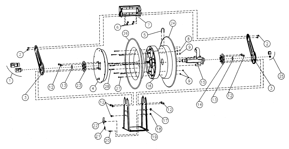 REELCRAFT D80000 Series Stainless Steel Hose Reels - fig 1