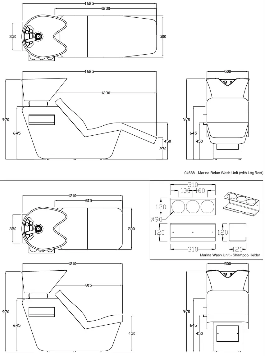 REM 04688 Marina Wash Unit - Wash Unit