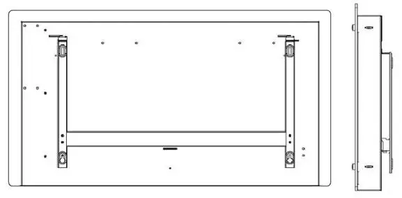 SolAire Vitra Panel Heater - Aim the 4 holes in the back of the heater