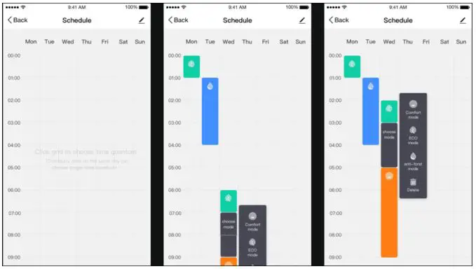 SolAire Vitra Panel Heater - Scheduling your Heating