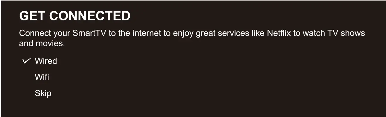 DENVER LDS-4075 Smart TV with DVB-T2 S2 DVB-C - Network