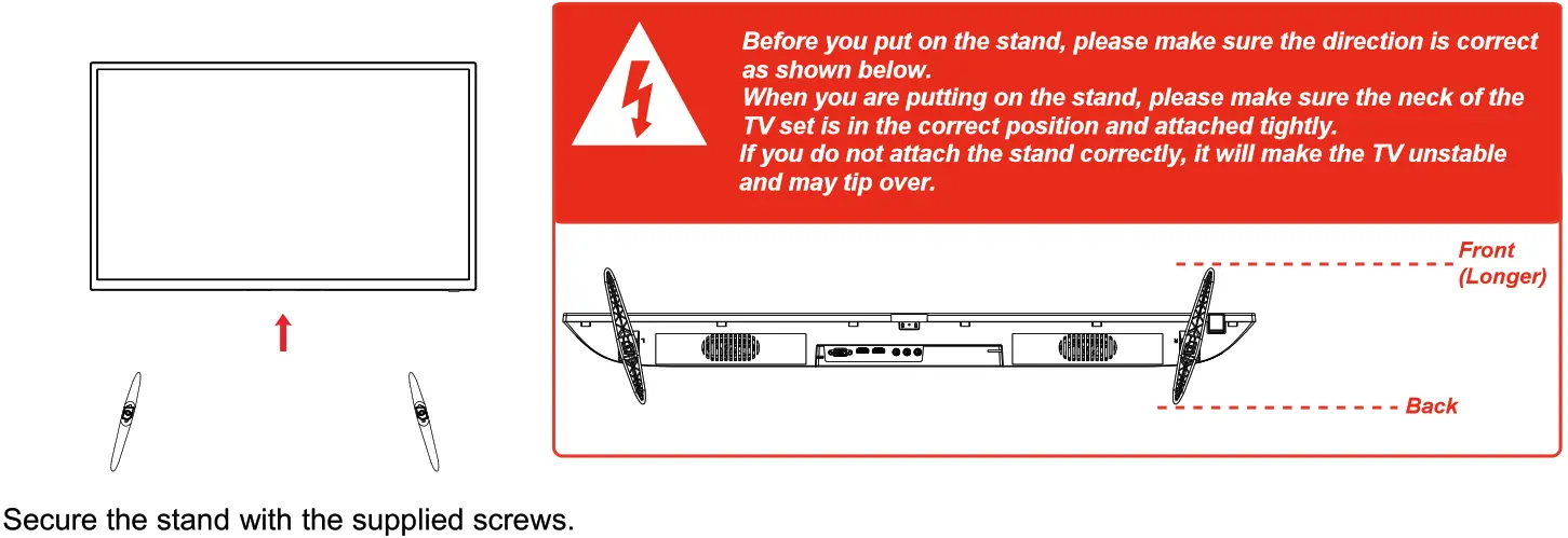DENVER LDS-4075 Smart TV with DVB-T2 S2 DVB-C - SECure