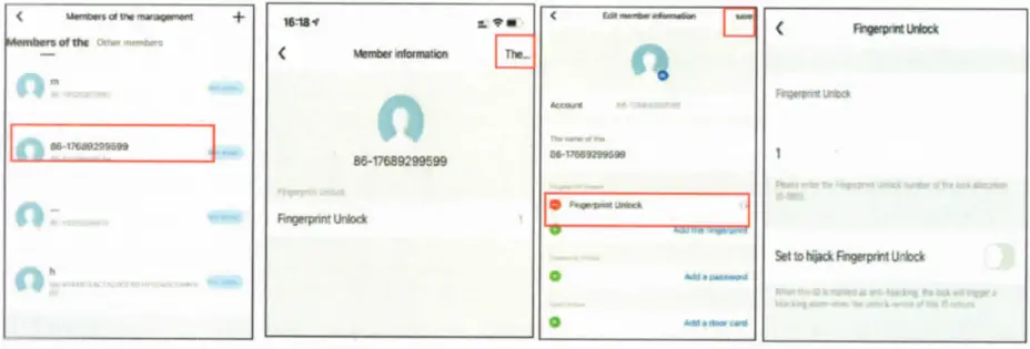 DMAX H2 TYW Smart Lock - User Management