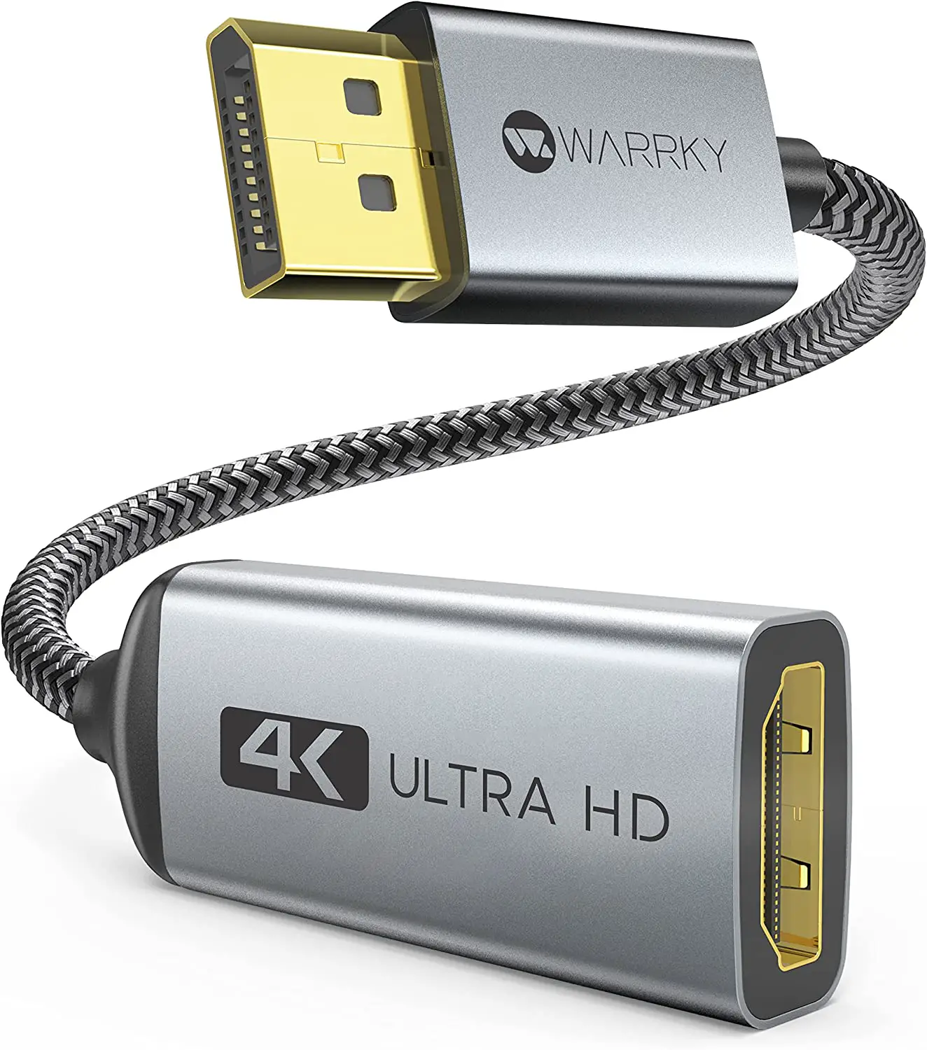 Warrky AV-DH01 4K DisplayPort to HDMI Adapter Cable Product