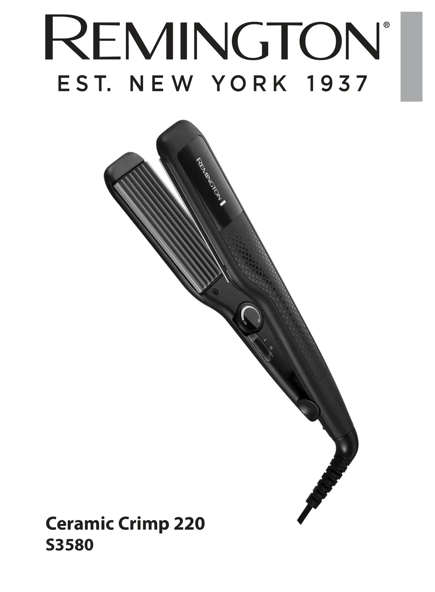 REMINGTON Ceramic Crimp 220 S3580 User Manual