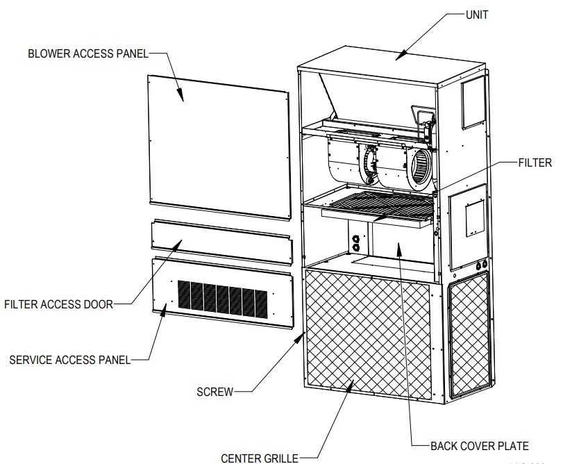 Bard Commercial Room Ventilator CHCRV-5 -- FIGURE 1