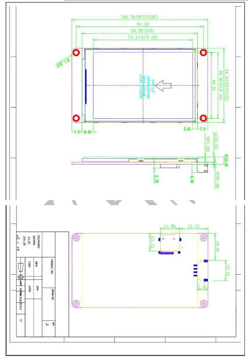 NEXTION NX4832T035 3.5 Inch HMI TFT LCD Touch-Features