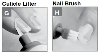 Homedics MAN-170 professional manicure and pedicure system - Cuticle Care