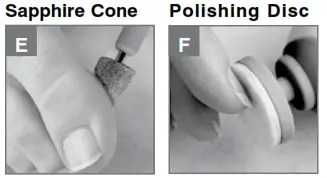 Homedics MAN-170 professional manicure and pedicure system - Sapphire Cone