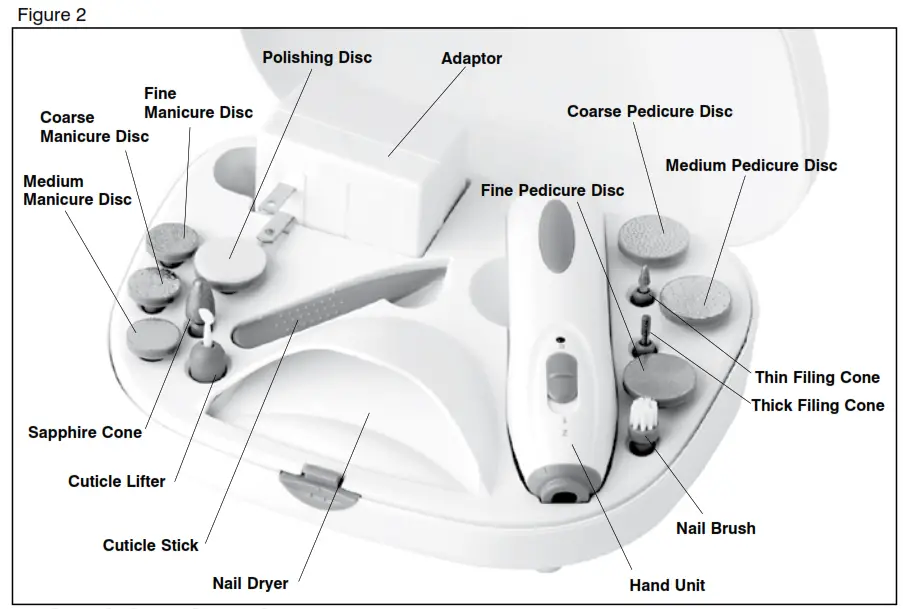 Homedics MAN-170 professional manicure and pedicure system - figure 2