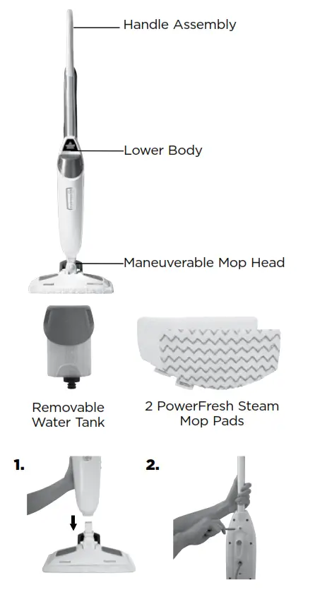 Bissell 1940 Series PowerFresh Pet - Assembly