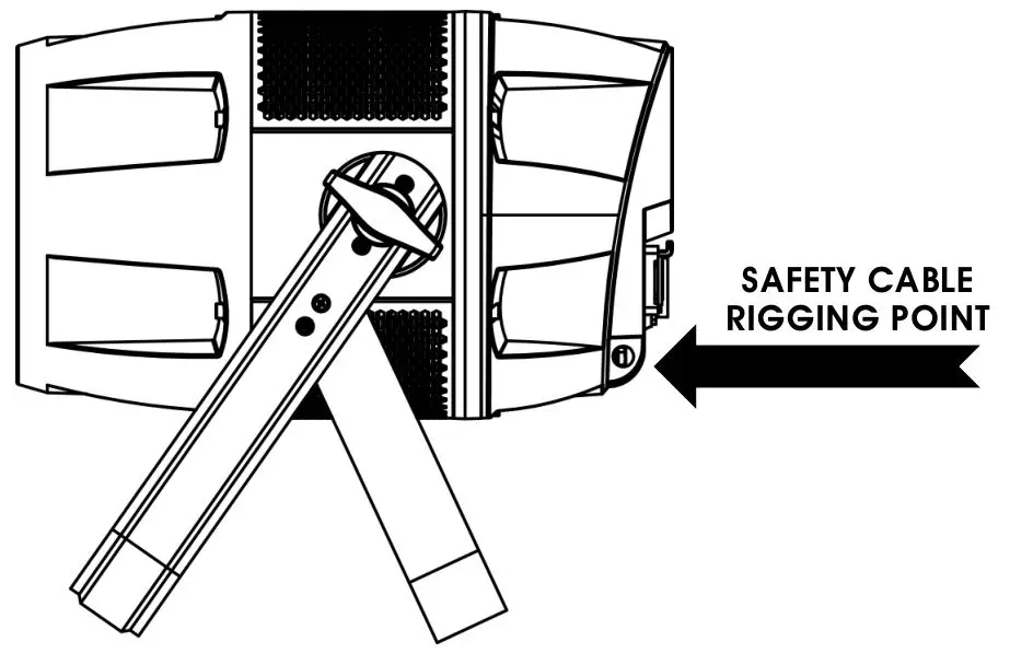 ELATION ARENA ZOOM Q7IP - CLAMP MOUNTING