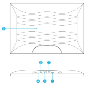 Faminode Smart 10 Digital Photo Frame - Touch Screen