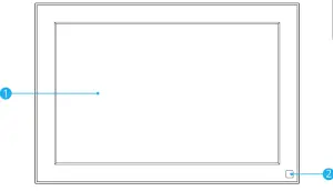 Faminode Smart 10 Digital Photo Frame - overviue monitir