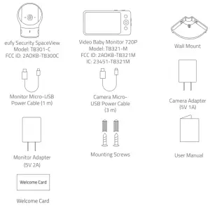 eufy E83121D1 SpaceView Pro Baby Monitor - FIGURE 1