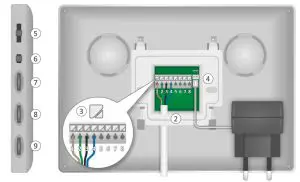 ELRO DV477IP IP Video Door Intercom with 7-Inch Monitor - Mounting the monitor