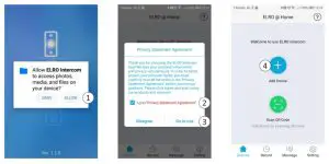 ELRO DV477IP IP Video Door Intercom with 7-Inch Monitor - Privacy Statement Agreement