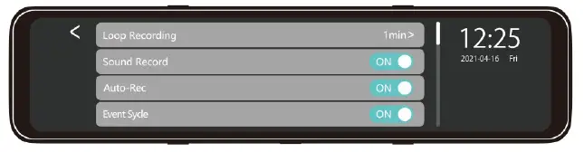 WOLFBOX G880 12-Inch 3 Channels Mirror Dash Cam-figure14