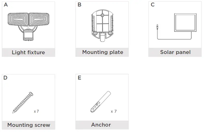 home zone ES00935G Linkable Solar Power Twin Head LED Security Light fig 2