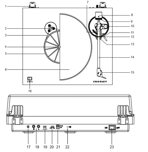 CROSLEY C6 Bluetooth Turntable- Overview