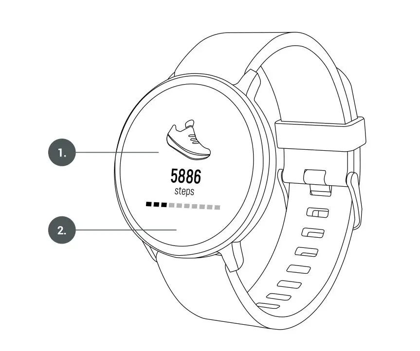 FOREVER 235745 ForeVive Lite Waterproof Smart Watch - overview