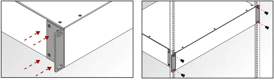 LIGHTWARE MMX8x4-HT420M DMI and TPS Matrix Switcher with Special Audio Inputs and Multiport Control Options - Mounting Options