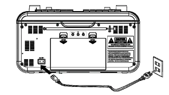 JENSEN MCR-1500 Portable Stereo with AF and FM Stereo Radio 7