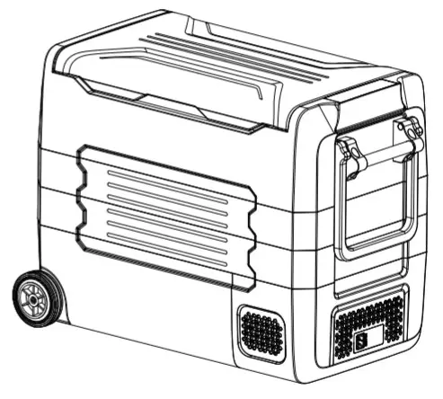 COSTWAY AX10001US 58 Quarts Car Refrigerator Portable Rc Freezer