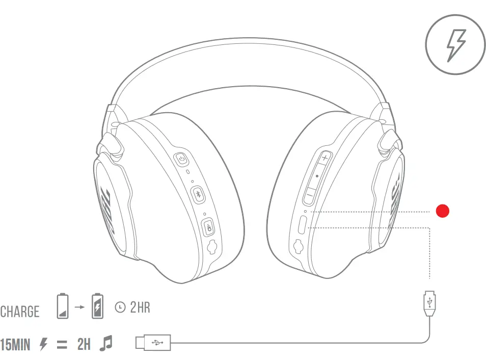 JBL Club One Wireless Over Ear True Adaptive Noise Cancelling Headphones - FIG 7