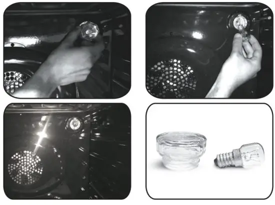 Haier HWO60B7EX2 60cm Double Oven - bulb