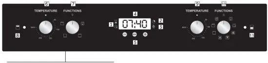 Haier HWO60B7EX2 60cm Double Oven - display