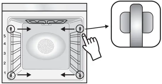 Haier HWO60B7EX2 60cm Double Oven - racks2