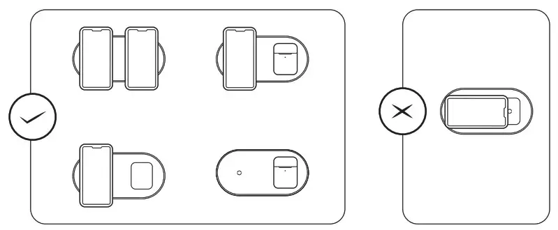 Baseus BS-W508 Simple 2-in-1 Wireless Charger Turbo Edition- Instruction 3